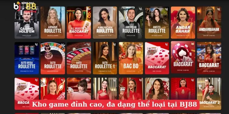 Kho game đỉnh cao, đa dạng thể loại tại BJ88